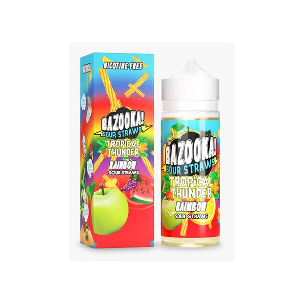 Bazooka Sour Straws 0mg 100ml Shorfill (70VG/30PG) - vape store