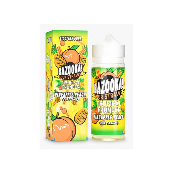 Bazooka Sour Straws 0mg 100ml Shorfill (70VG/30PG) - vape store