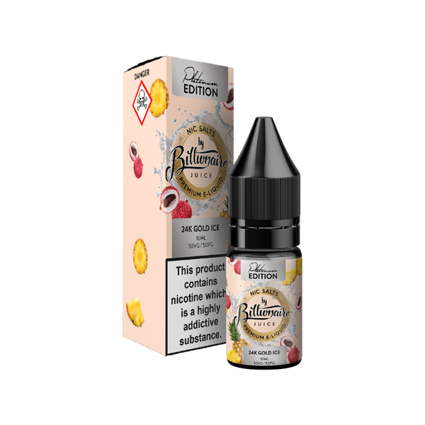 Billionaire Juice Platinum Edition 10mg Nic Salts [50VG/50PG] 10ml