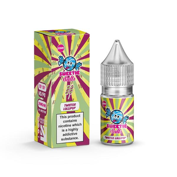 18mg Twister Lollipop By Liqua Vape 10ml Flavoured Nic Salts - vape store