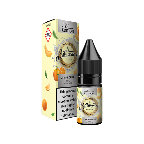 Billionaire Juice Platinum Edition 10mg Nic Salts [50VG/50PG] 10ml