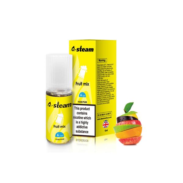 A-Steam Fruit Flavours 3MG 10ml (50VG/50PG) - vape store