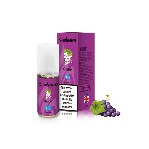 A-Steam Fruit Flavours 6MG 10ml (50VG/50PG) - vape store