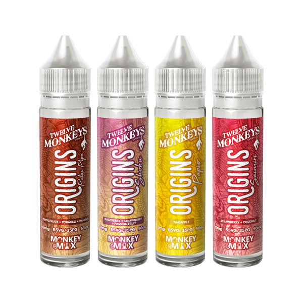 Twelve Monkeys Origins 50ml Shortfill 0mg (65VG/35PG) - vape store