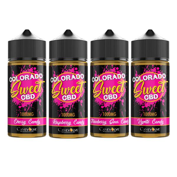 Colorado Sweet 1000mg CBD Vaping Liquid 100ml (50PG/50VG) - vape store