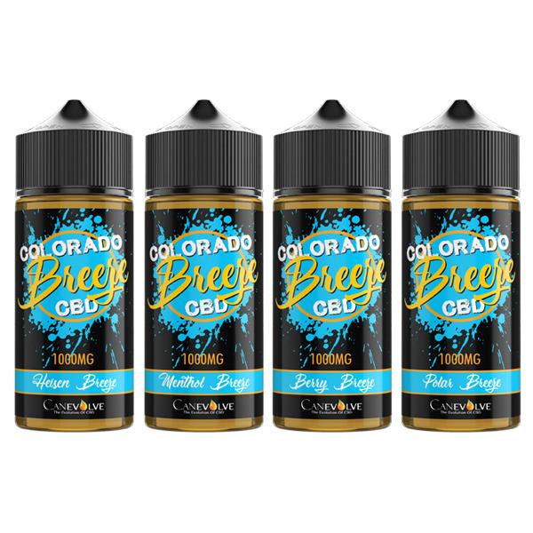 Colorado Breeze 1000mg CBD Vaping Liquid 100ml (50PG/50VG) - vape store