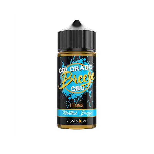 Colorado Breeze 1000mg CBD Vaping Liquid 100ml (50PG/50VG) - vape store