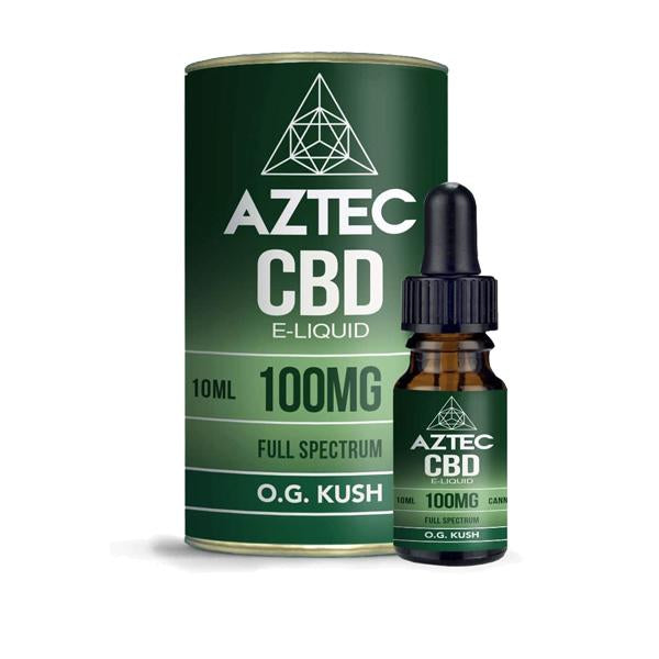 Aztec CBD 100mg CBD Vaping Liquid 10ml (50PG/50VG) - vape store