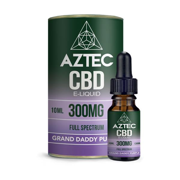 Aztec CBD 300mg CBD Vaping Liquid 10ml (50PG/50VG) - vape store