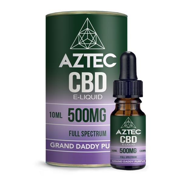 Aztec CBD 500mg CBD Vaping Liquid 10ml (50PG/50VG) - vape store