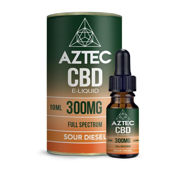 Aztec CBD 300mg CBD Vaping Liquid 10ml (50PG/50VG) - vape store