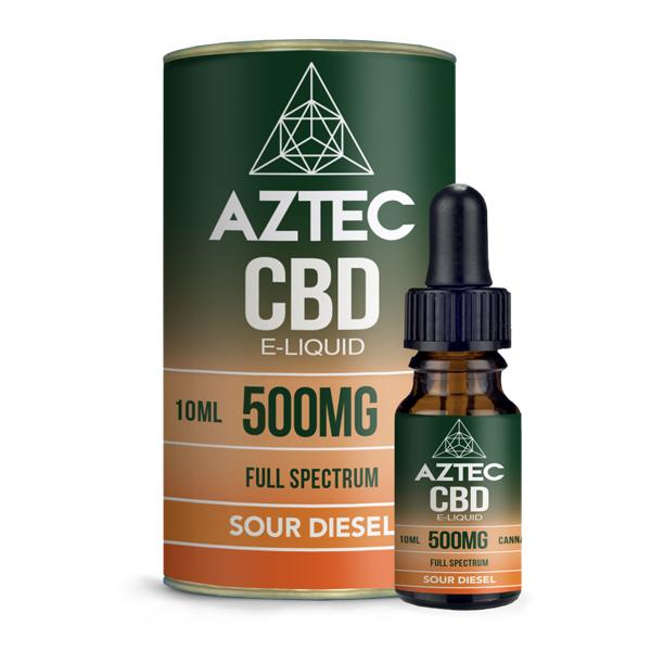 Aztec CBD 500mg CBD Vaping Liquid 10ml (50PG/50VG) - vape store