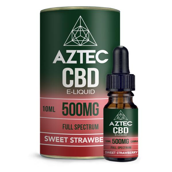 Aztec CBD 500mg CBD Vaping Liquid 10ml (50PG/50VG) - vape store