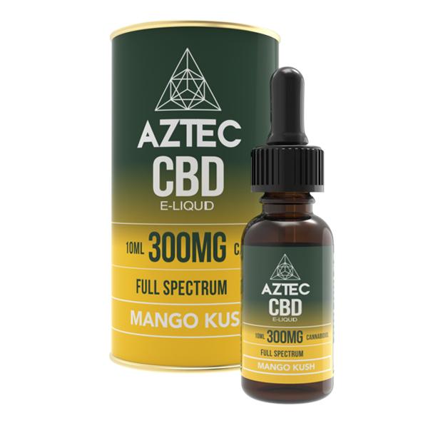 Aztec CBD 300mg CBD Vaping Liquid 10ml (50PG/50VG) - vape store