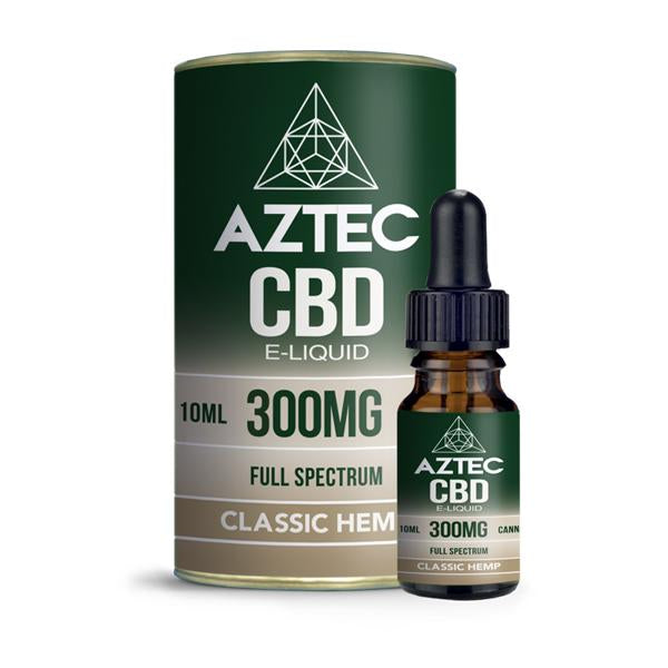 Aztec CBD 300mg CBD Vaping Liquid 10ml (50PG/50VG) - vape store