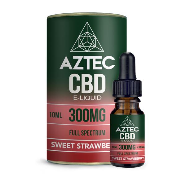 Aztec CBD 300mg CBD Vaping Liquid 10ml (50PG/50VG) - vape store