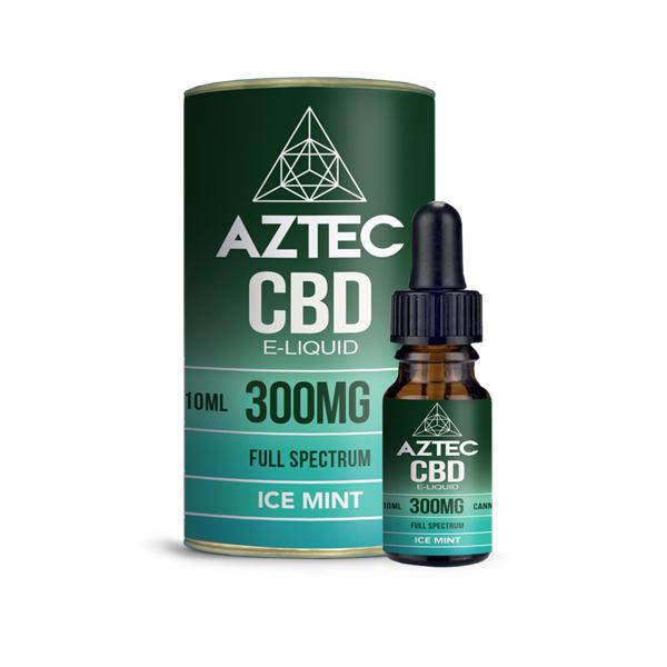 Aztec CBD 300mg CBD Vaping Liquid 10ml (50PG/50VG) - vape store