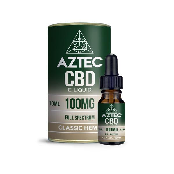 Aztec CBD 100mg CBD Vaping Liquid 10ml (50PG/50VG) - vape store