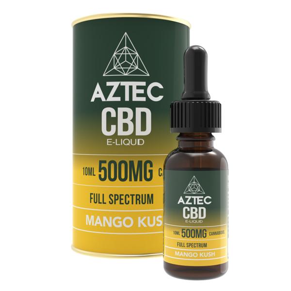 Aztec CBD 500mg CBD Vaping Liquid 10ml (50PG/50VG) - vape store