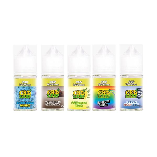 CBD Leaf 1000mg 30ml Shortfill E-Liquid (70VG/30PG) - vape store