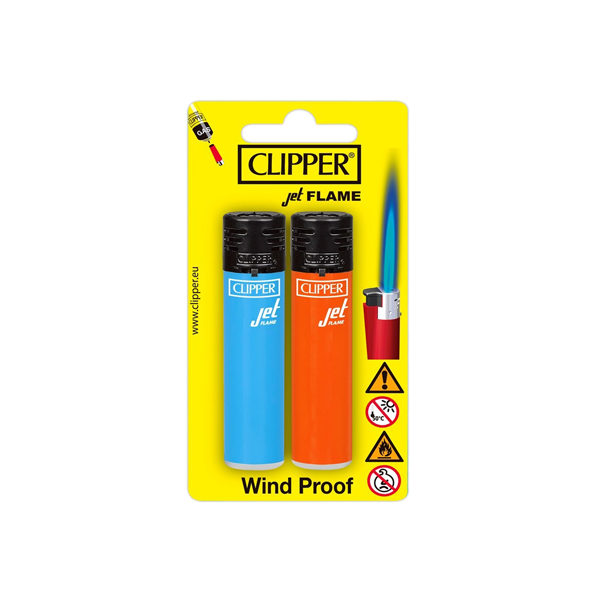 24 Clipper CKJ11RH Jet Flame Lighters Blister Pack Set - CKJ1L003UKH - vape store