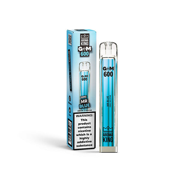 Aroma King GEM 600 Disposable Vape 600 Puffs Zero Nicotine