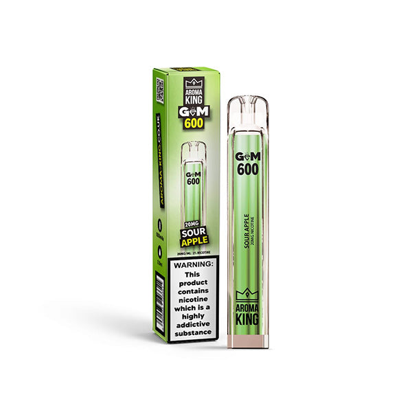 Aroma King GEM 600 Disposable Vape 600 Puffs Zero Nicotine