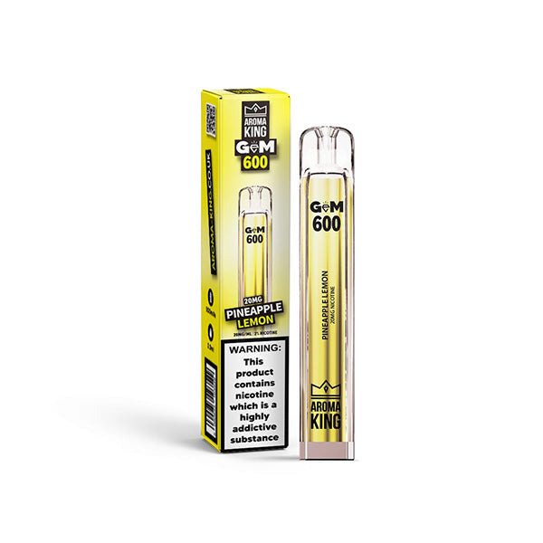 Aroma King GEM 600 Disposable Vape 600 Puffs Zero Nicotine