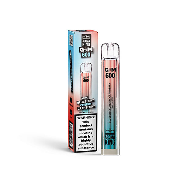 Aroma King GEM 600 Disposable Vape 600 Puffs Zero Nicotine