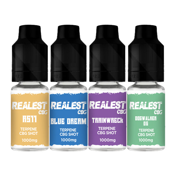 Realest CBD 1000mg Terpene Infused CBG Booster Shot 10ml - vape store