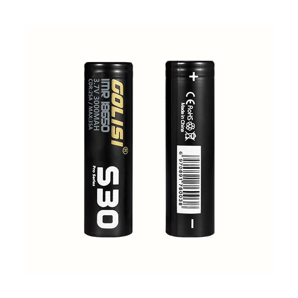 Golisi S30 18650 Battery 3000mAh 25A - vape store