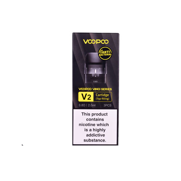 VooPoo Vinci V2 0.8Ω/1.2Ω Replacement Cartridge Pods 3Pcs