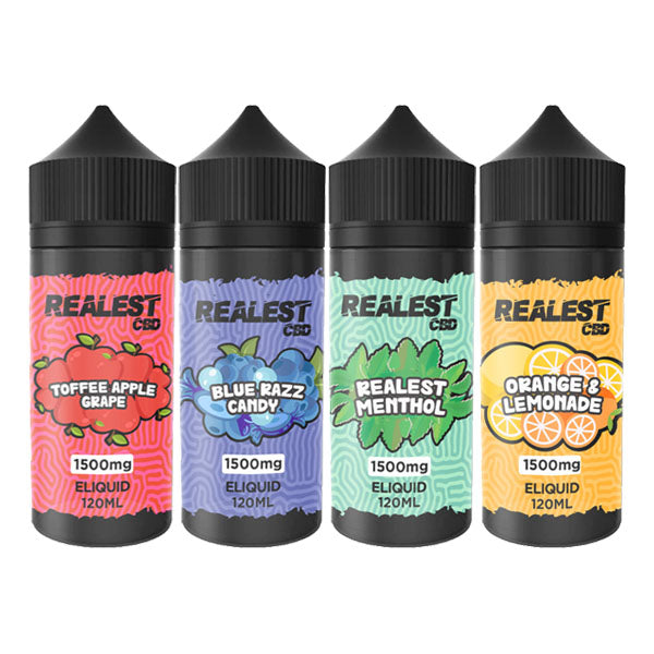 Realest CBD 1500mg Broad Spectrum CBD E-Liquid 100ml - vape store