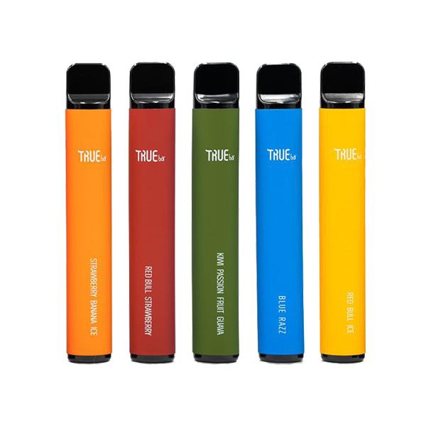 Zero Nicotine True Bar Disposable Vape 600 Puffs Clearance 1.99